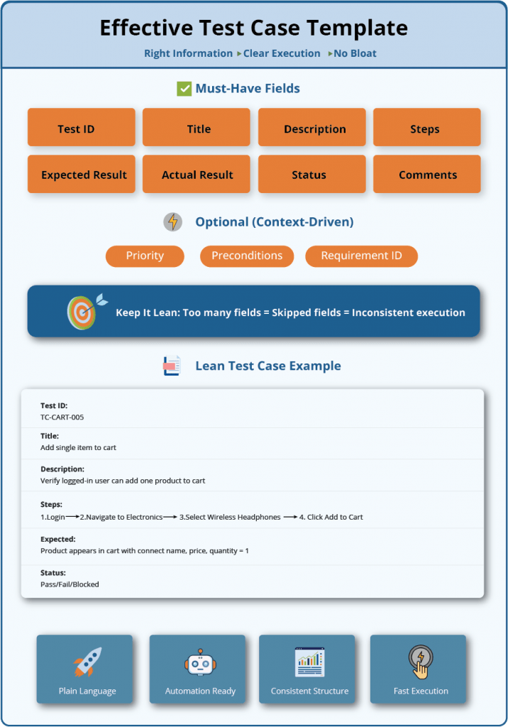 Effective Test Case Template