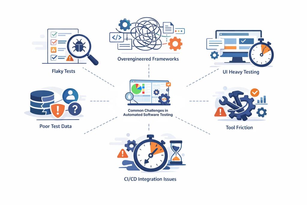 Common Challenges in Automated Software Testing